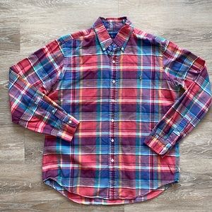 Polo Ralph Lauren Plaid Oxford Button Up - Medium